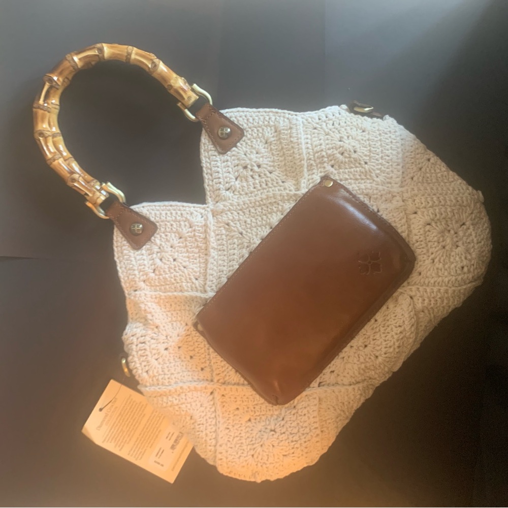 New Patricia Nash Delphi Crochet Handbag/Crossbody - Picture 2 of 12